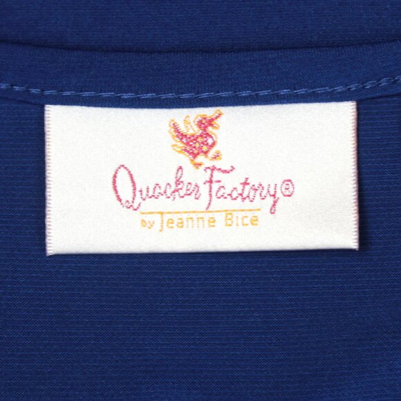 Quacker Factory Plus Blue Sequin Christmas Tree Top Shirt Tunic 2X - Picture 7 of 7